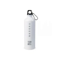 Waterfles aluminium met karabijnhaak 750ml